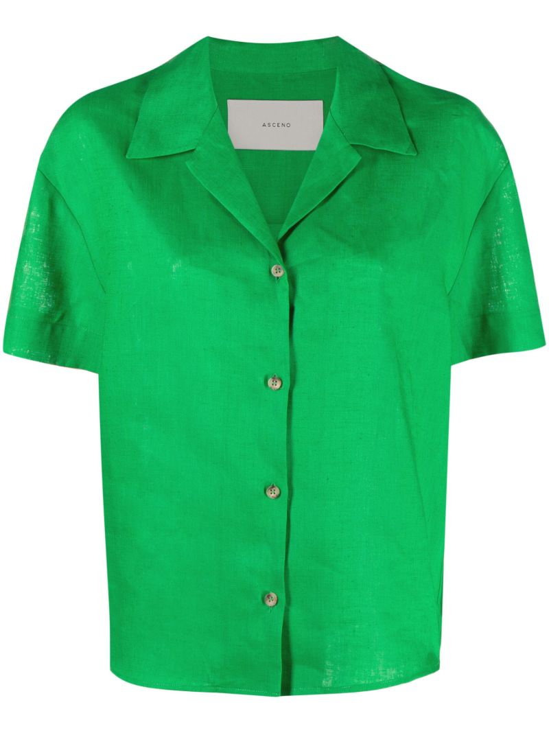 Green Prague Linen Shirt
