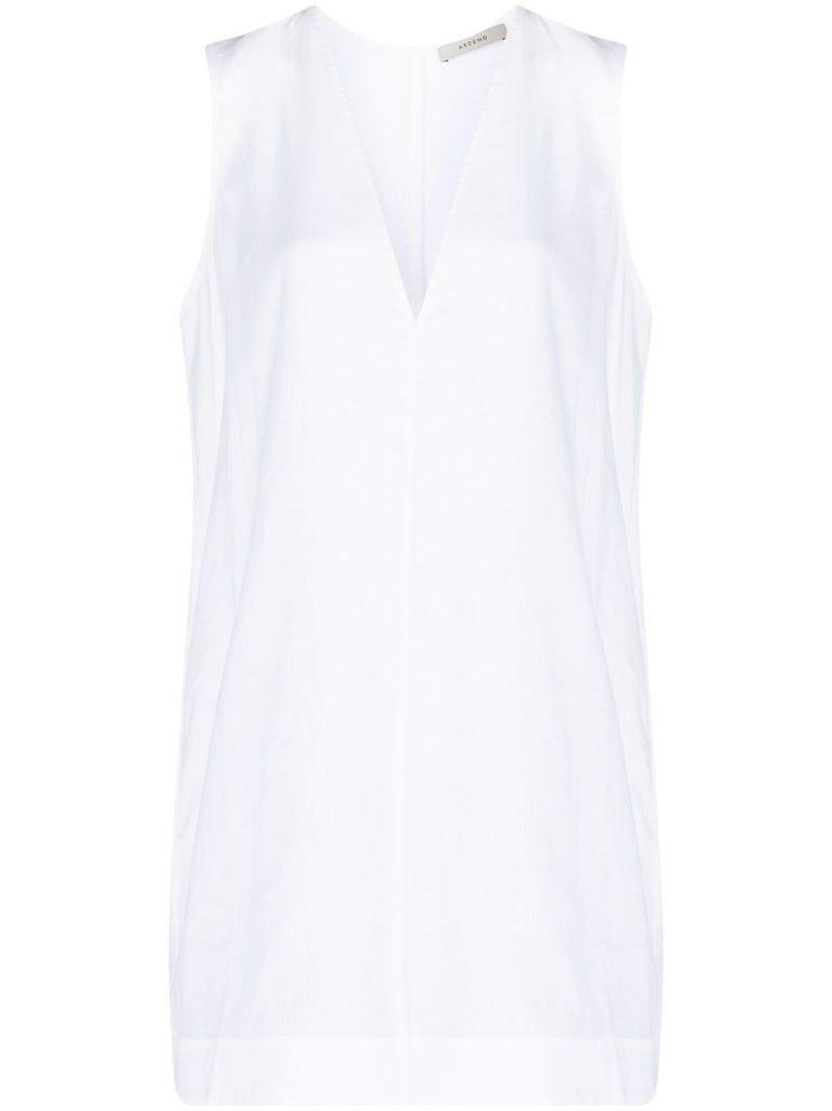 White Derya Linen Mini Dress