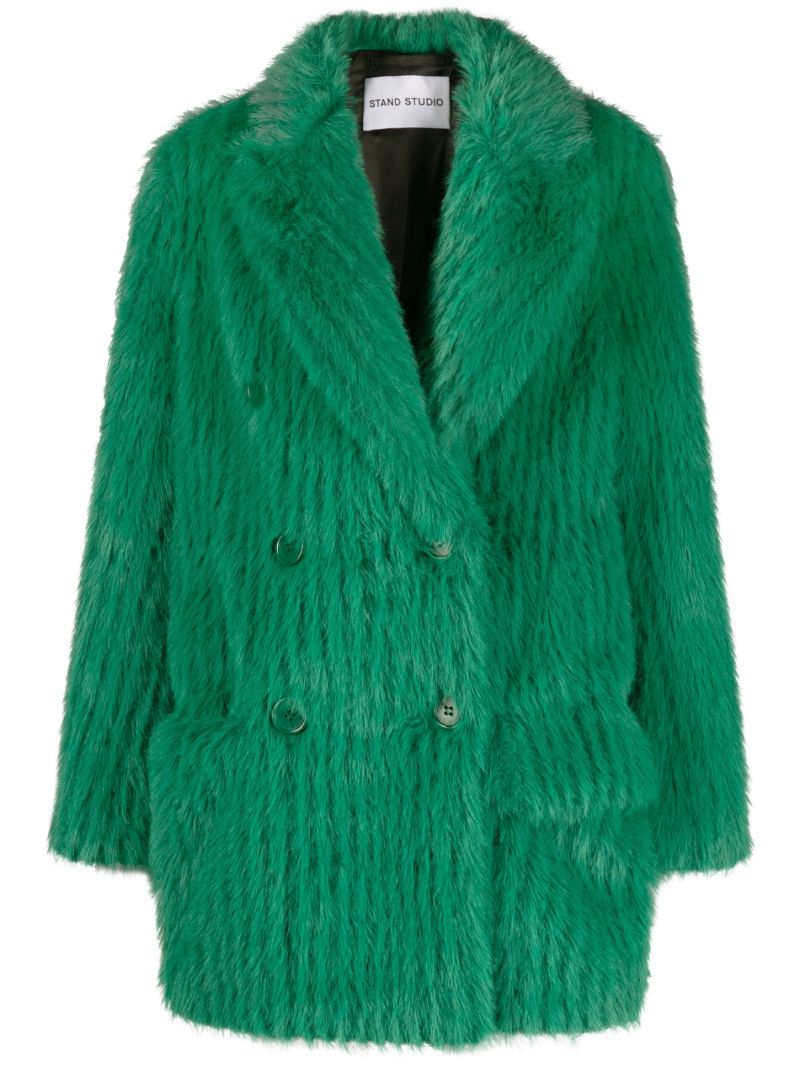 Green Zenni Faux-fur Jacket