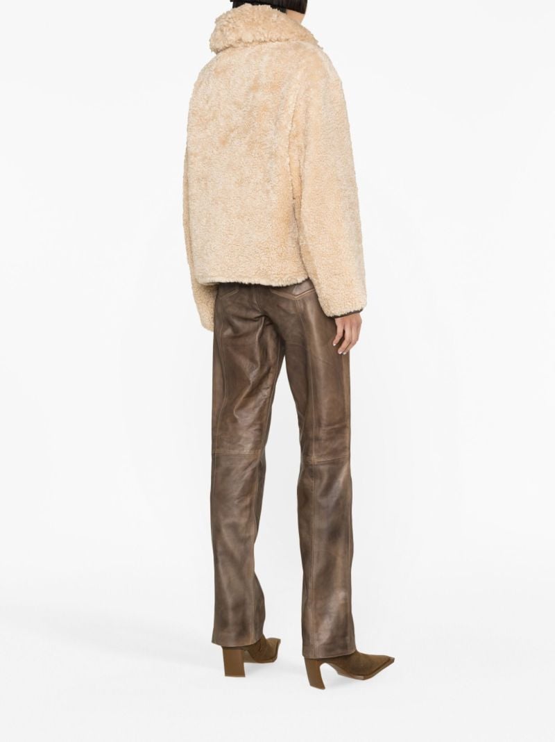 Neutral Joann Faux-shearling Jacket