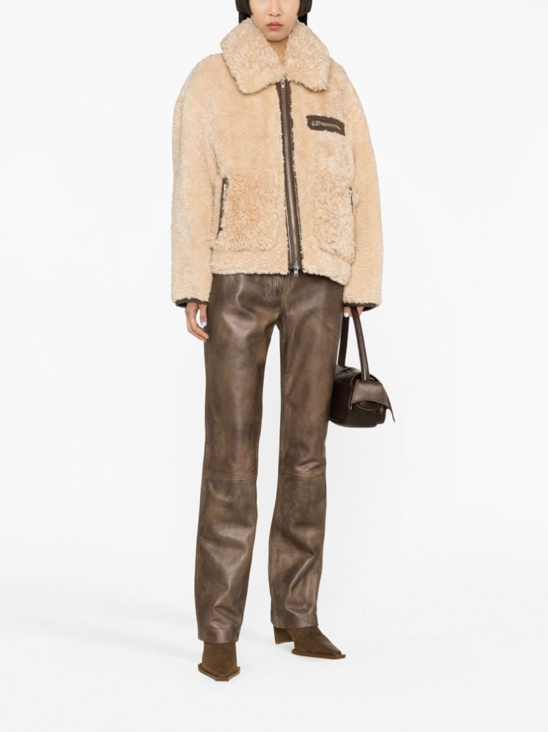 Neutral Joann Faux-shearling Jacket