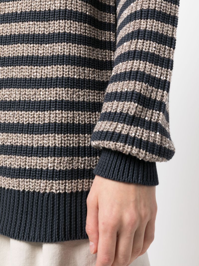 Blue Striped Sweater