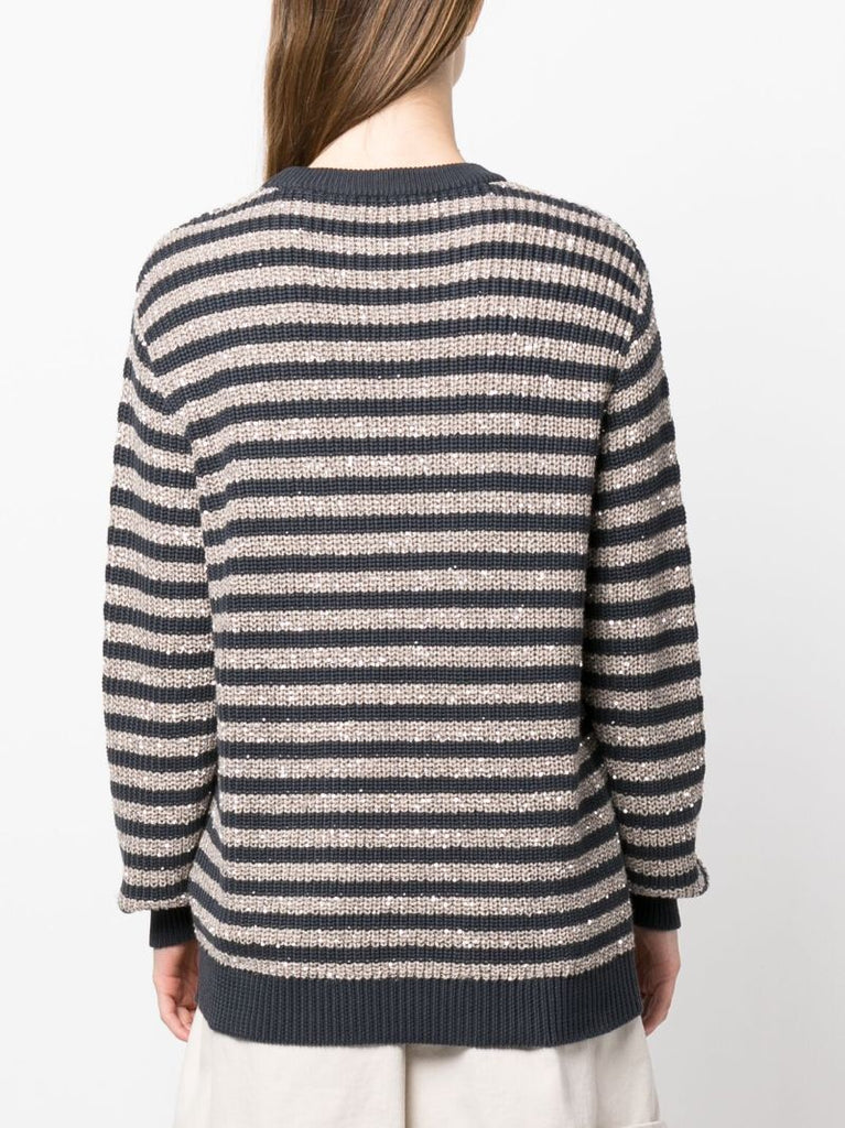 Blue Striped Sweater