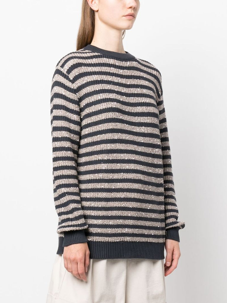 Blue Striped Sweater