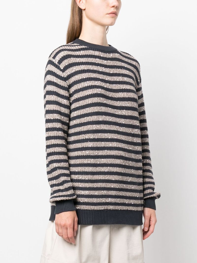 Blue Striped Sweater