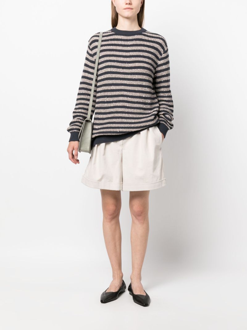 Blue Striped Sweater