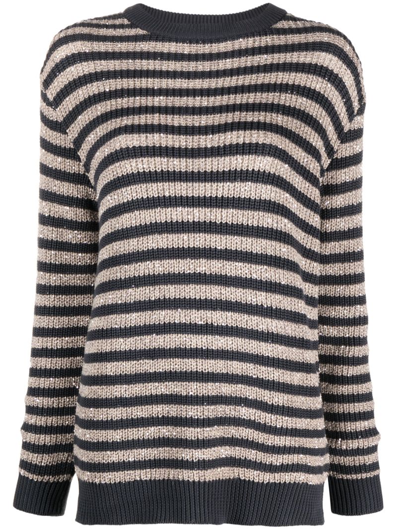 Blue Striped Sweater