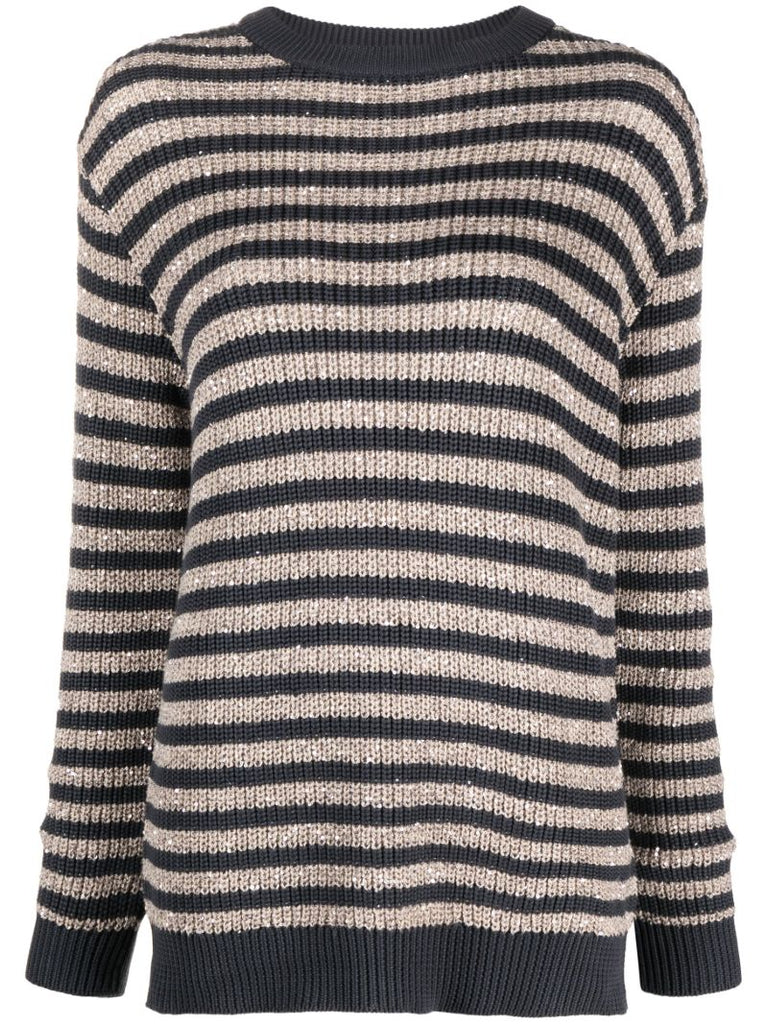 Blue Striped Sweater