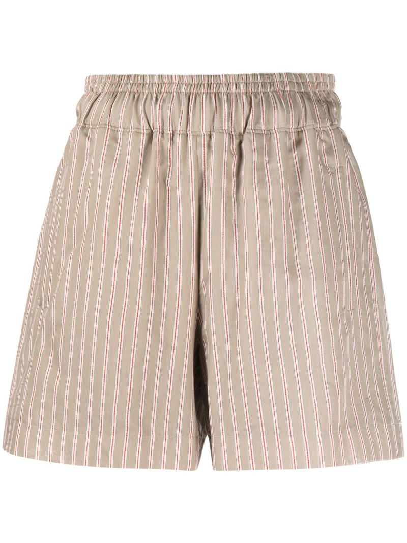 Neutral Striped Shorts