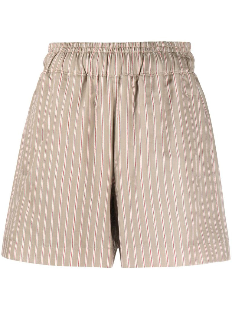 Neutral Striped Shorts