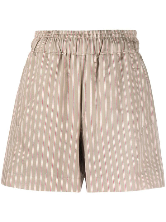 Neutral Striped Shorts