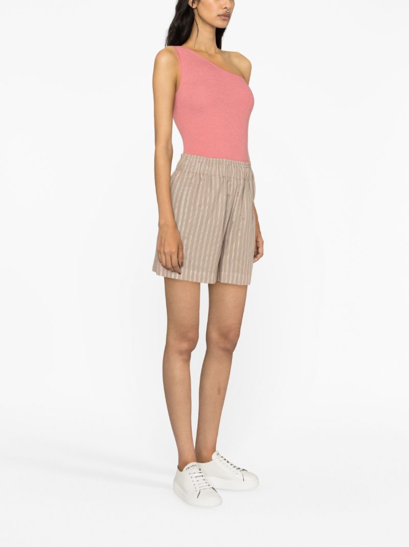 Neutral Striped Shorts