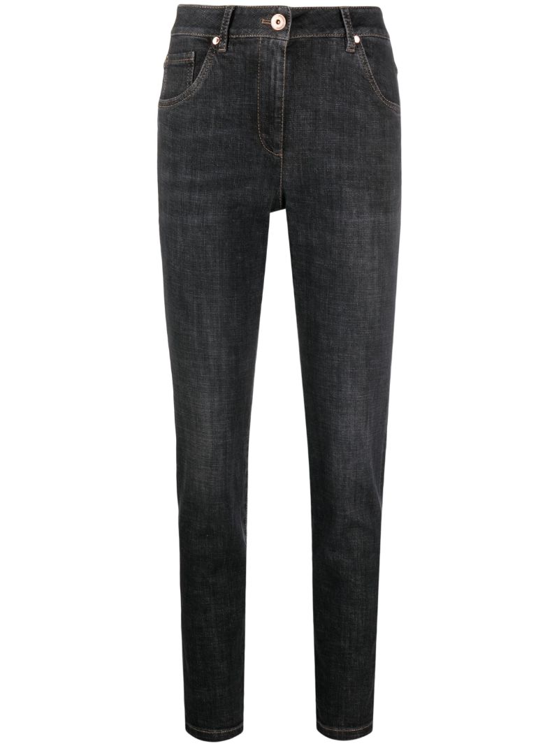 Black High-rise Skinny Jeans