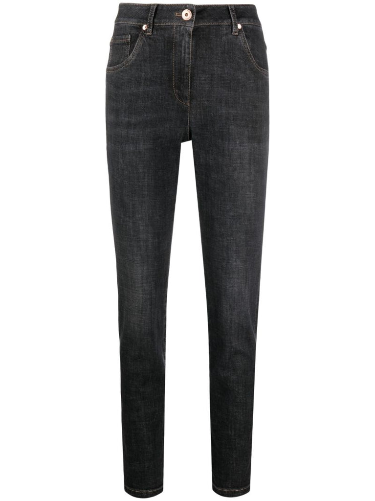Black High-rise Skinny Jeans