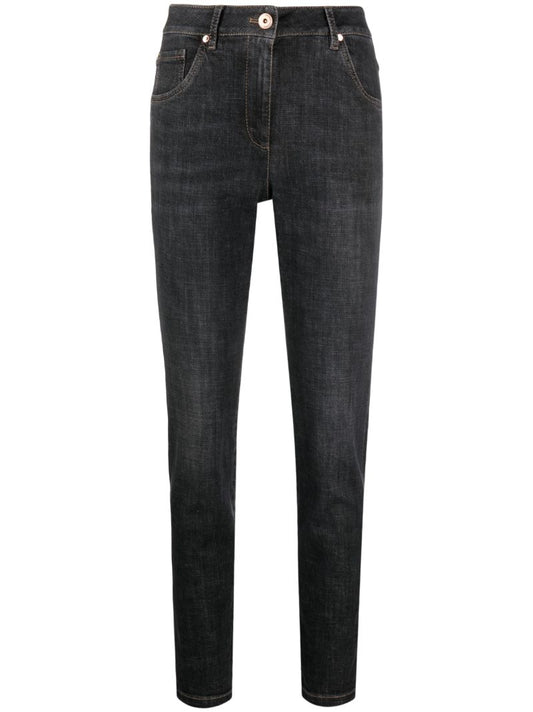 Black High-rise Skinny Jeans