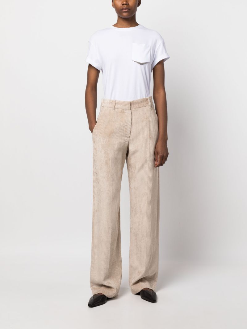 White Monili Embellished T-shirt