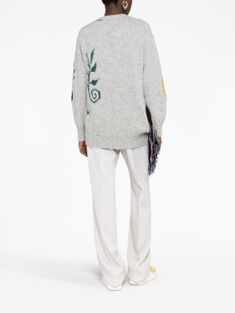 Grey Folk Embroidered Sweater