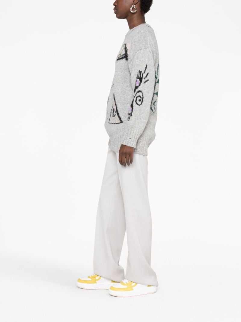 Grey Folk Embroidered Sweater