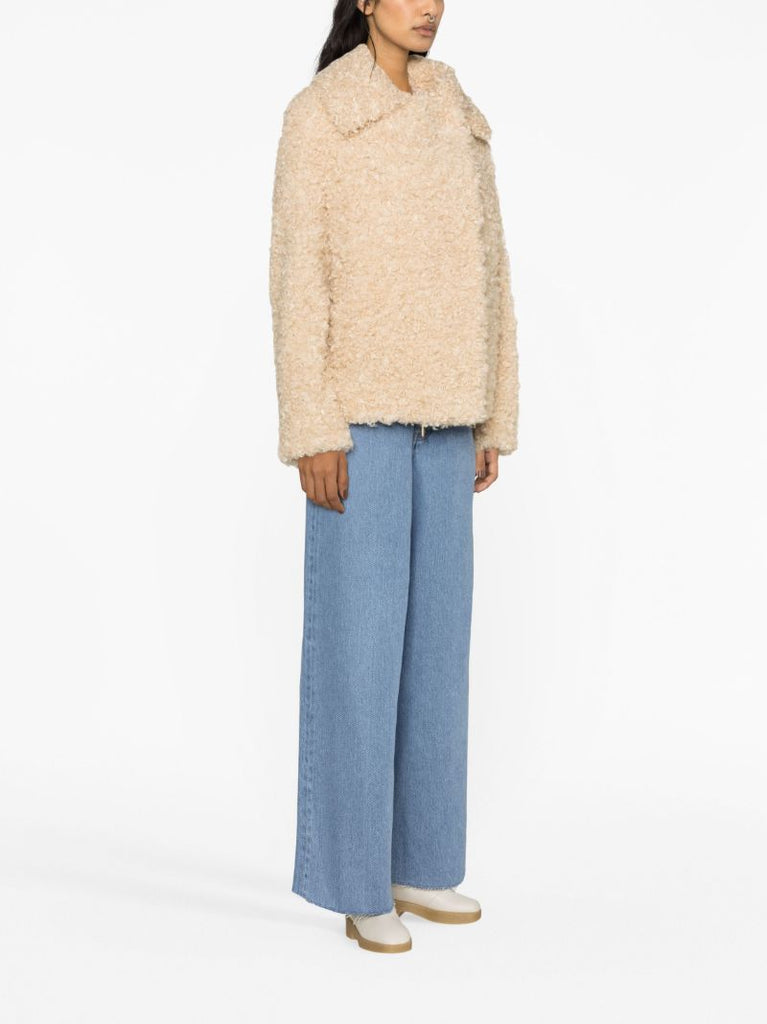 Beige Faux-shearling Jacket