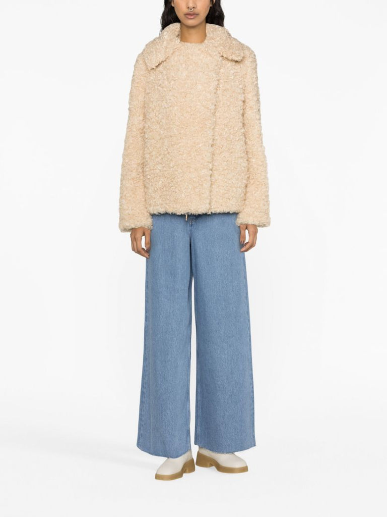 Beige Faux-shearling Jacket