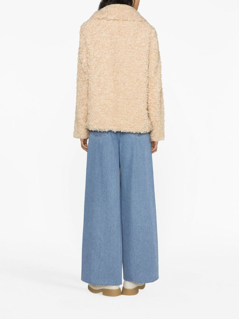 Beige Faux-shearling Jacket