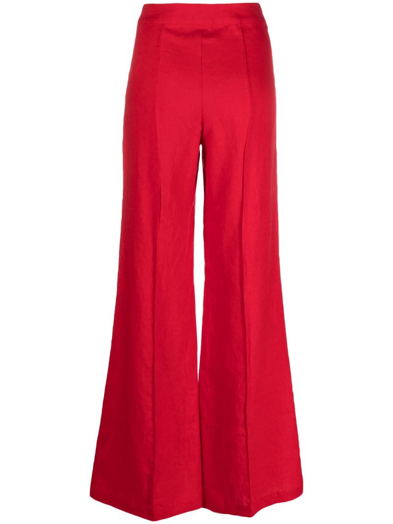 Red Sylvie Wide-leg Trousers