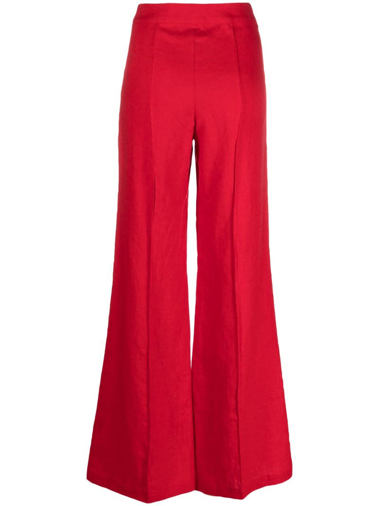 Red Sylvie Wide-leg Trousers