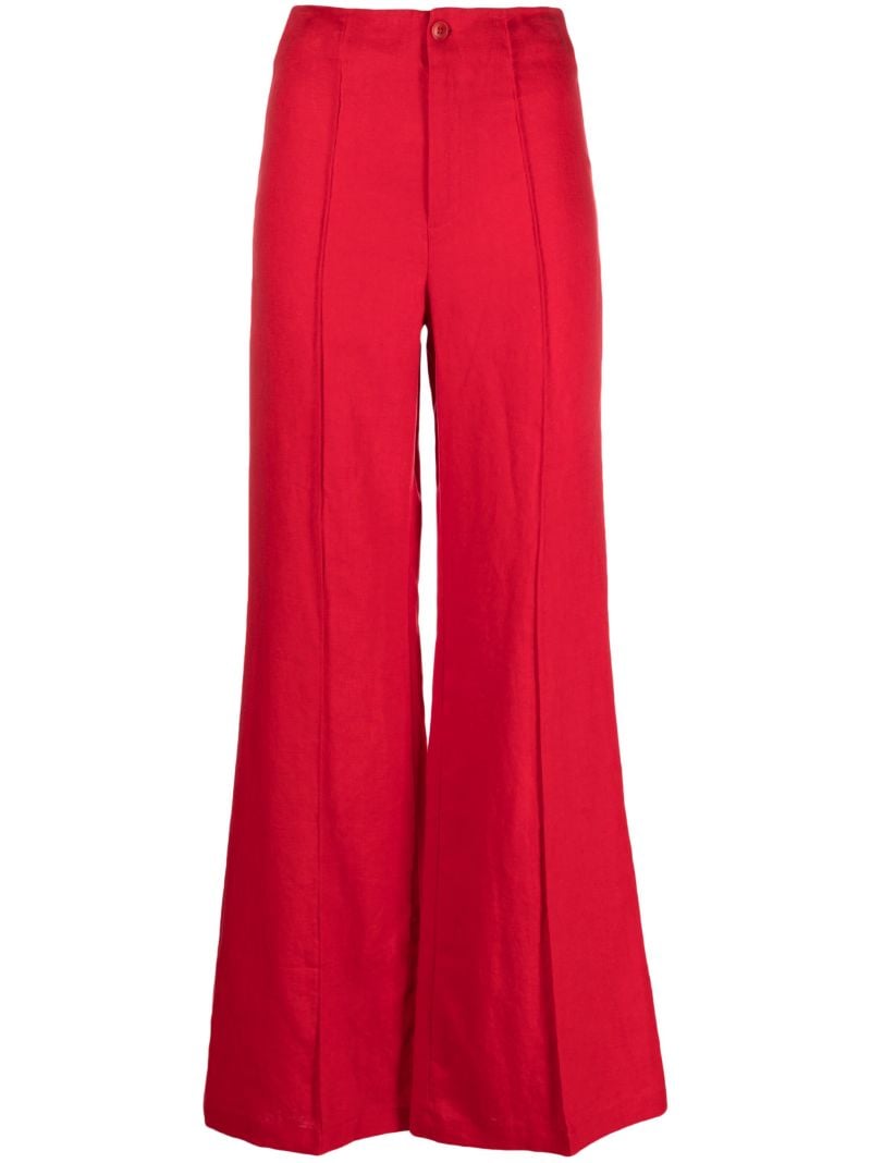 Red Sylvie Wide-leg Trousers