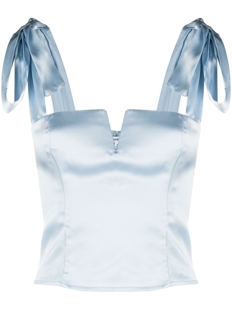 Blue Daisy Silk Top