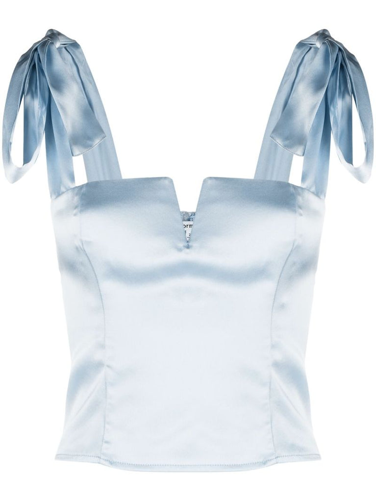 Blue Daisy Silk Top