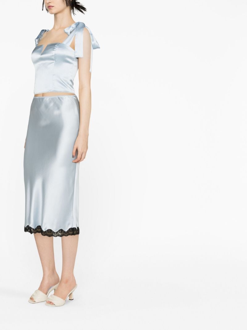 Blue Daisy Silk Top