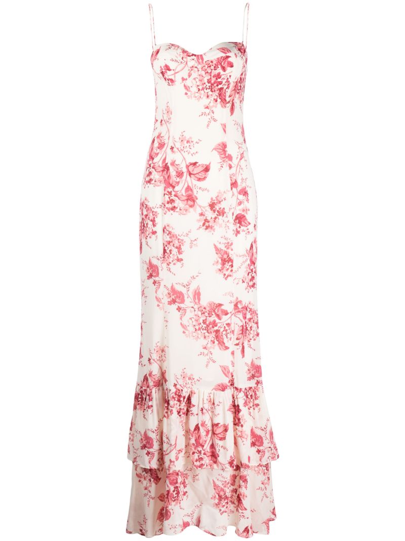 White Fallon Floral Print Dress
