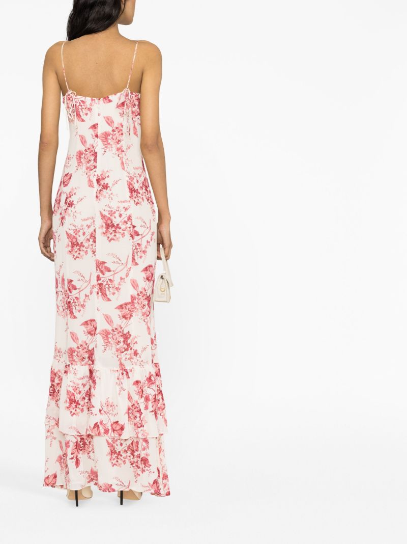 White Fallon Floral Print Dress