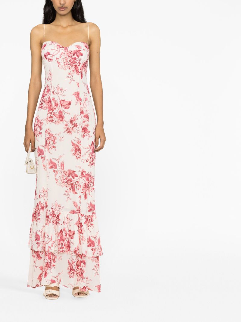 White Fallon Floral Print Dress