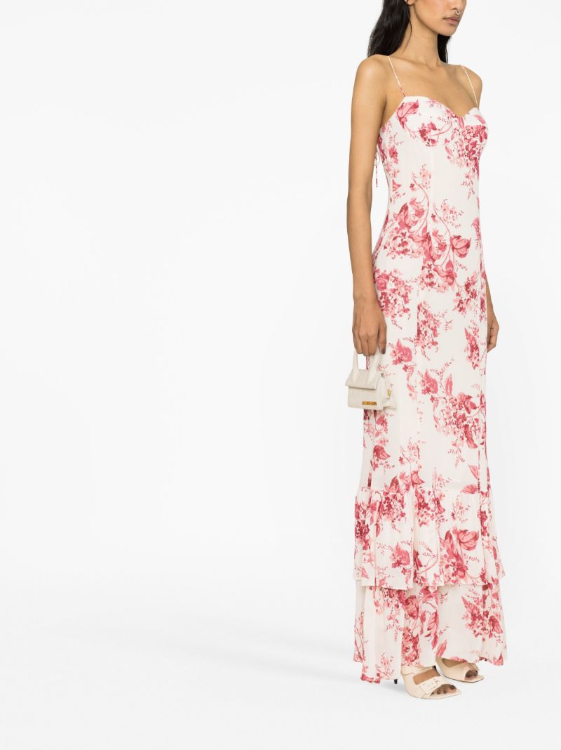 White Fallon Floral Print Dress