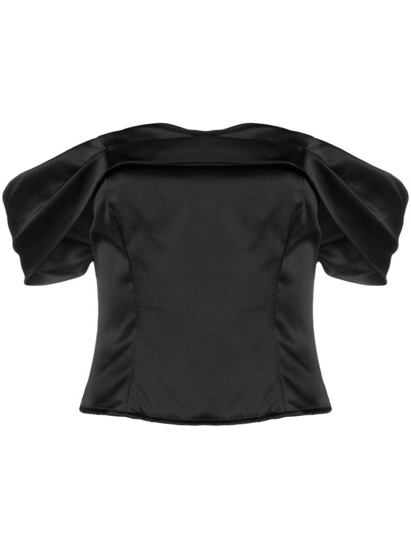 Black Lux Silk Top