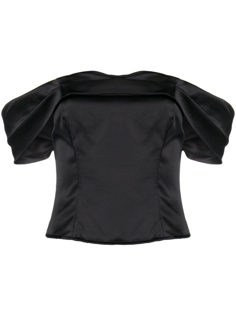 Black Lux Silk Top