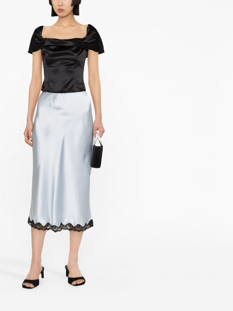 Black Lux Silk Top