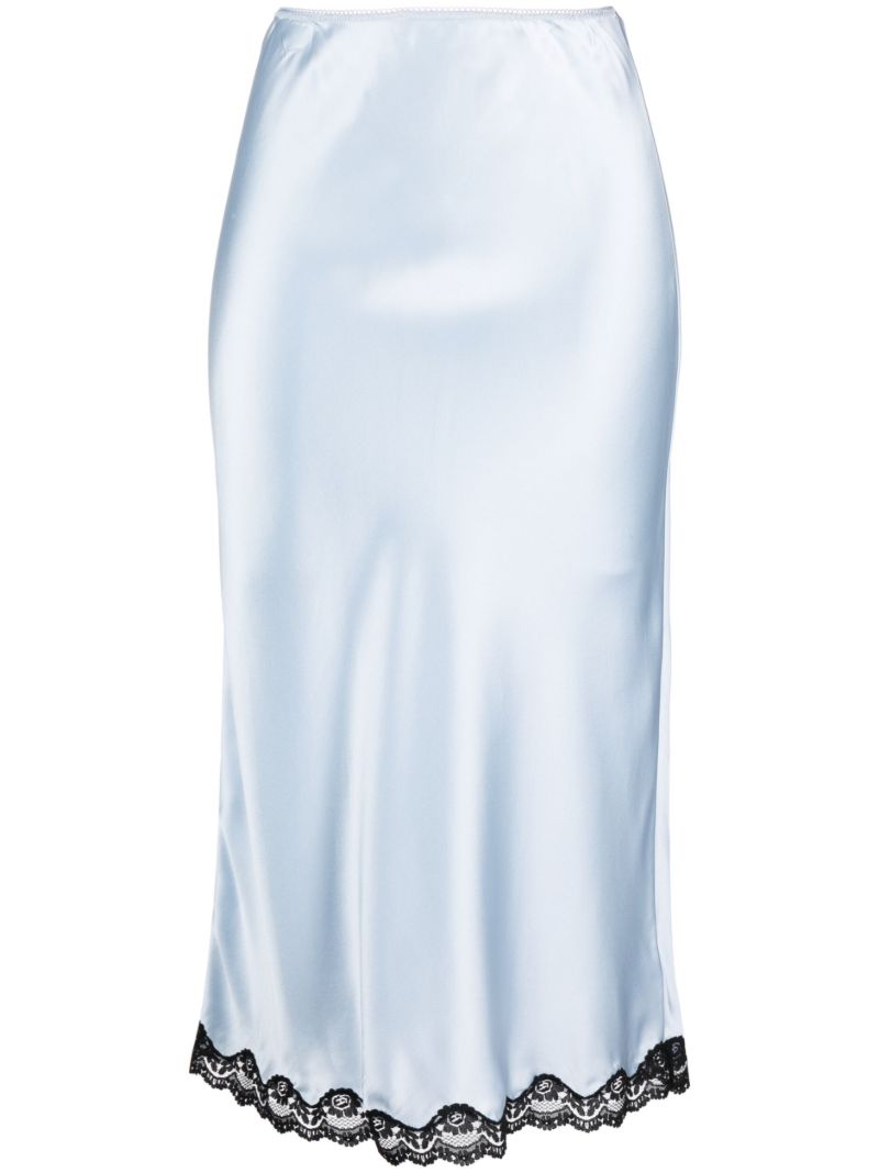 Blue Arie Lace-trimmed Skirt