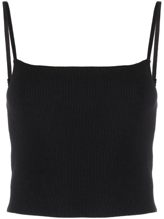 Black Eli Ribbed Tank Top