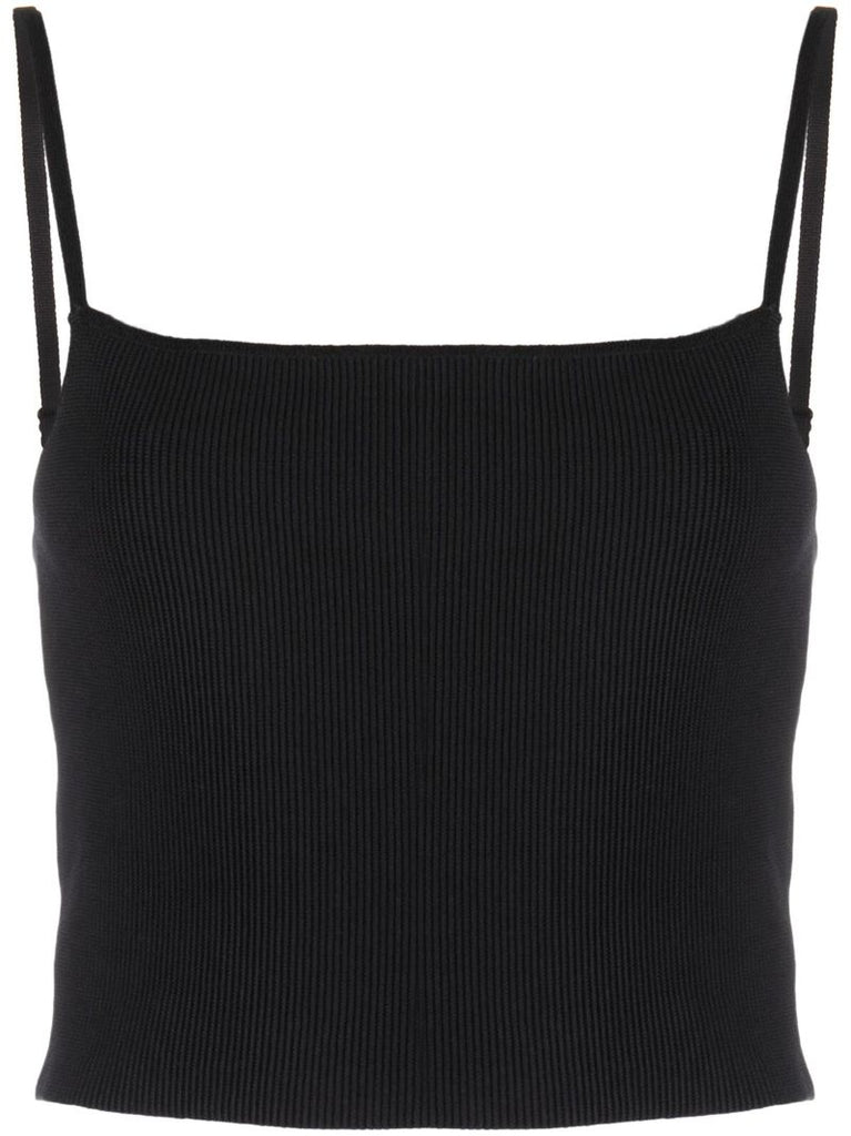 Black Eli Ribbed Tank Top