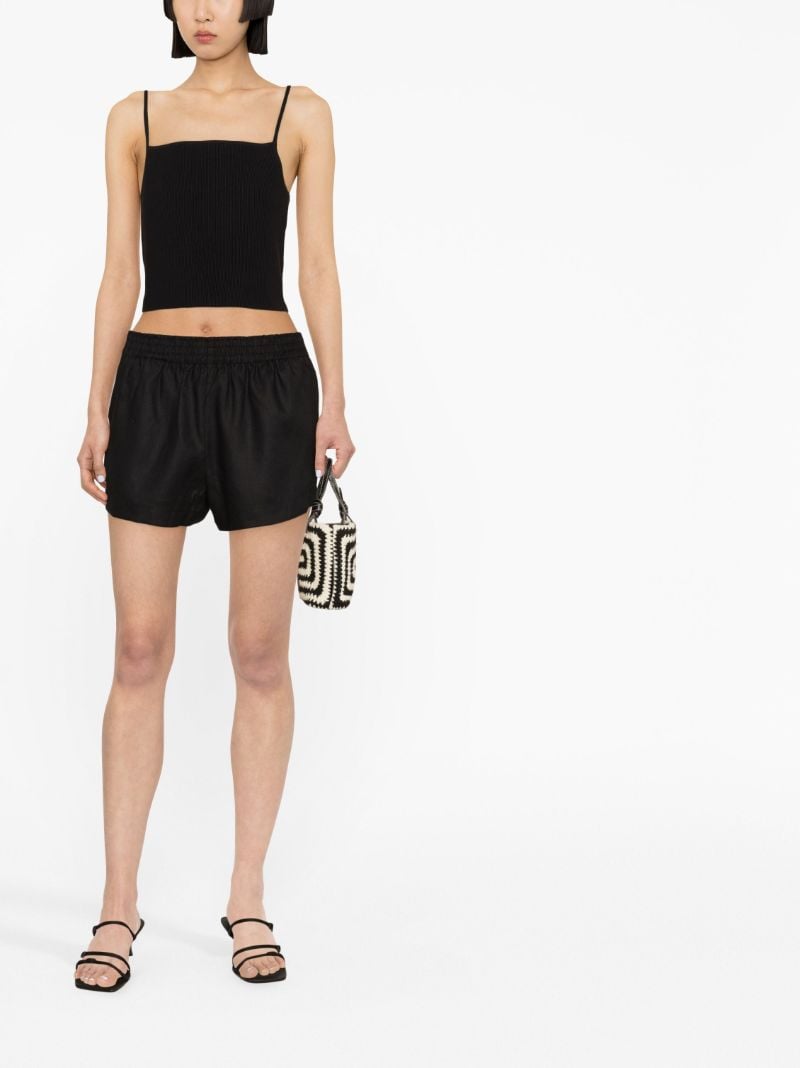 Black Eli Ribbed Tank Top