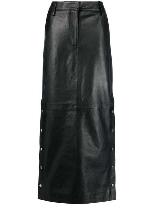 Black Leather Pencil Skirt