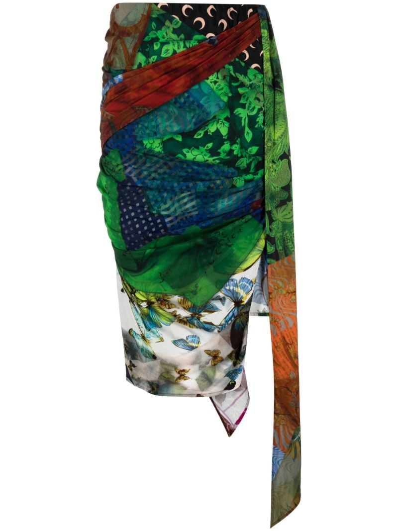 Green Body Shelter Draped Skirt