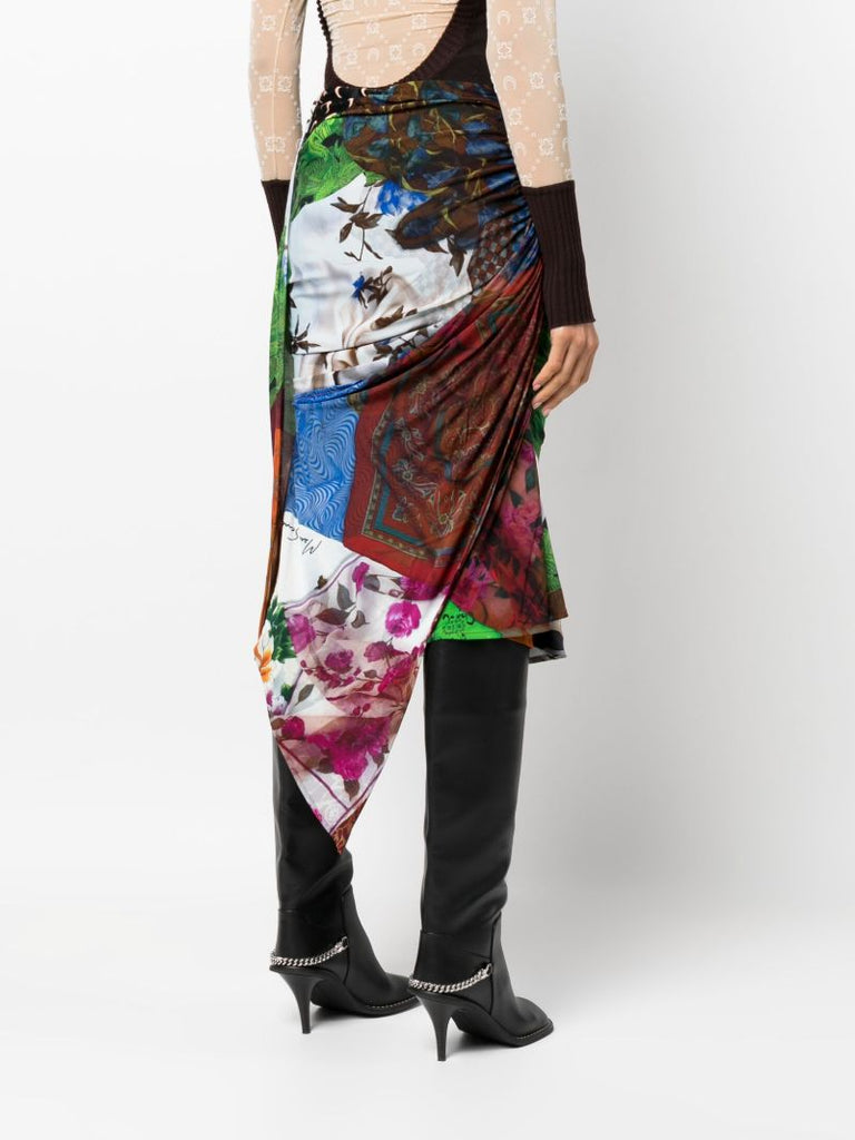 Green Body Shelter Draped Skirt