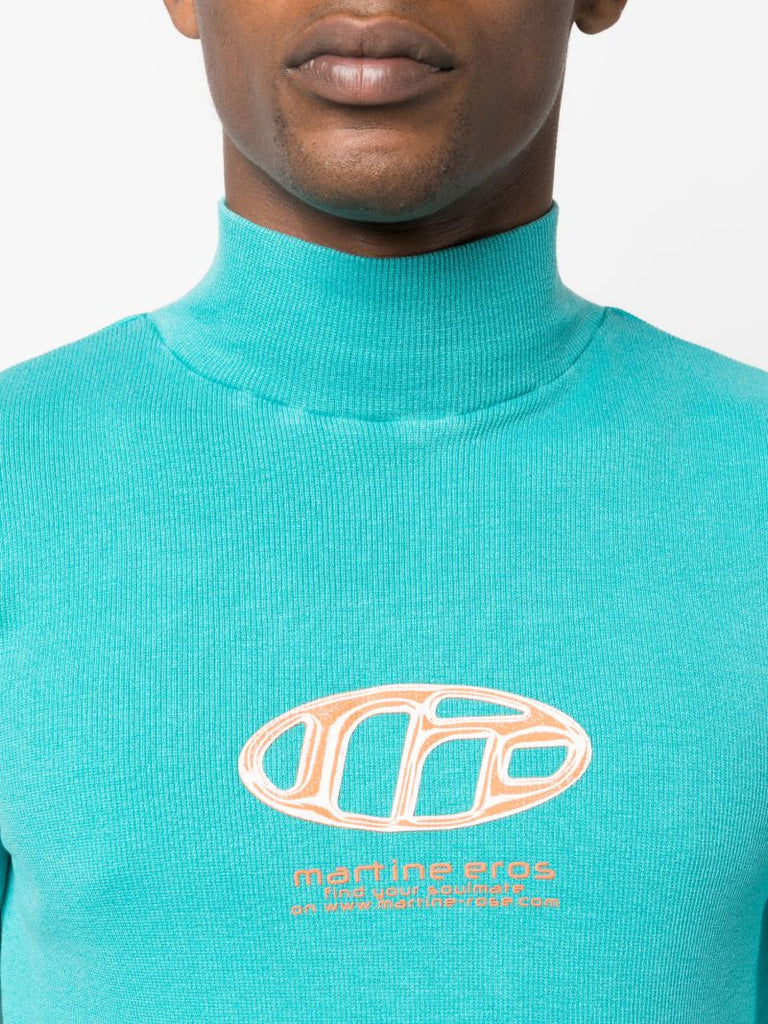 Blue Logo-print Sweater