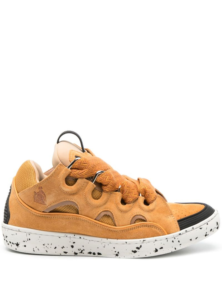 Yellow Curb Suede Sneakers