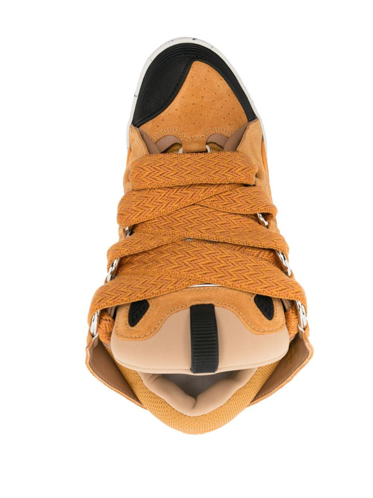 Yellow Curb Suede Sneakers