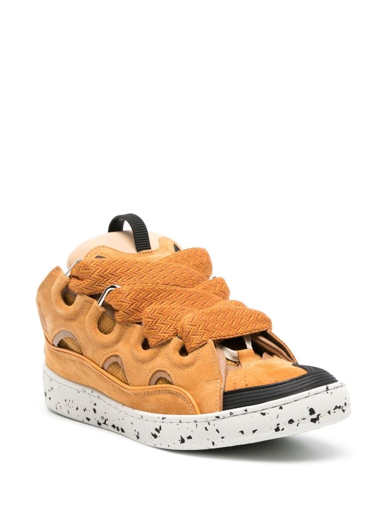 Yellow Curb Suede Sneakers