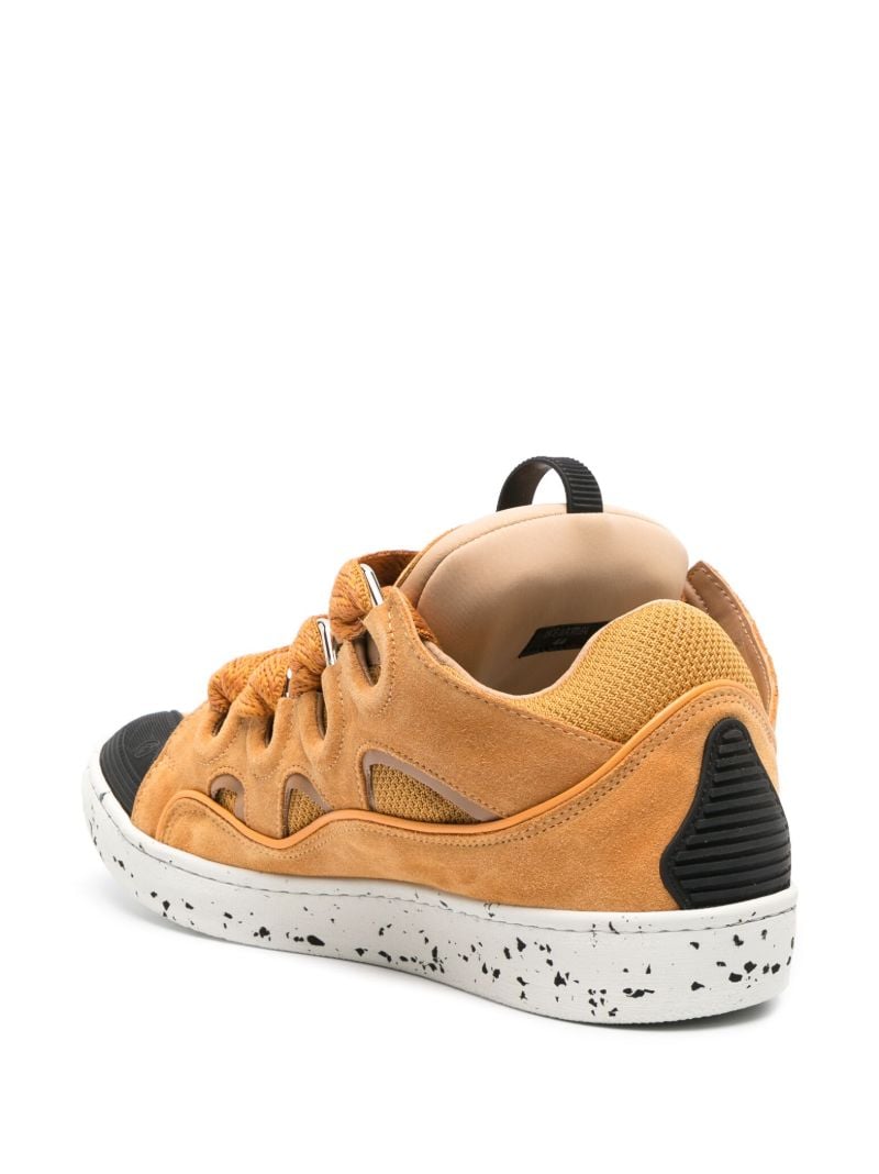 Yellow Curb Suede Sneakers